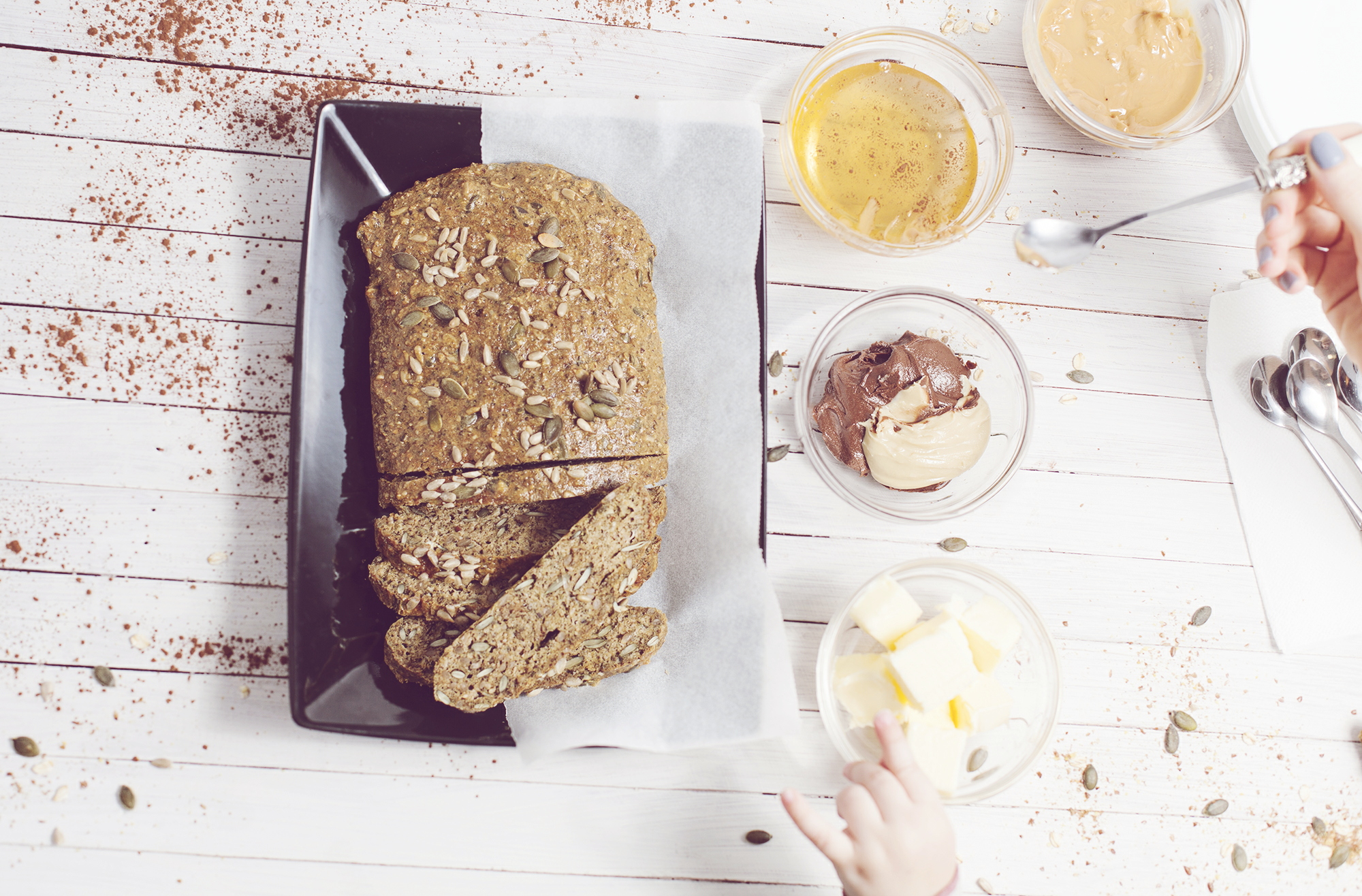 Guilt-free sweet (or not) flour-less bread recipe